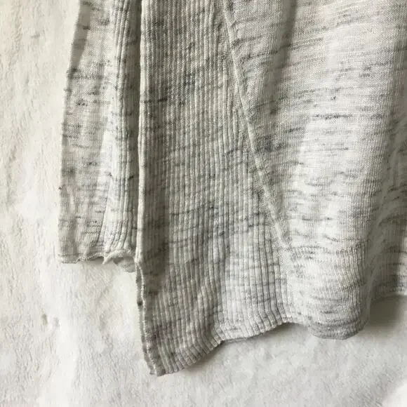 Lou & Grey Light Gray Ribside Boatneck Sweater Top - Picture 13 of 16